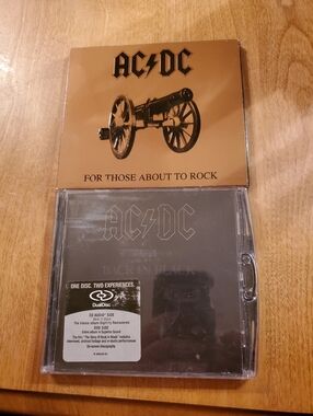 AC/DC Back in Black (DualDisc, 2005) CD/DVD & For Those About To Rock CD LOT